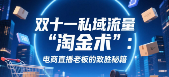 双十一私域流量“淘金术”：电商直播老板的致胜秘籍